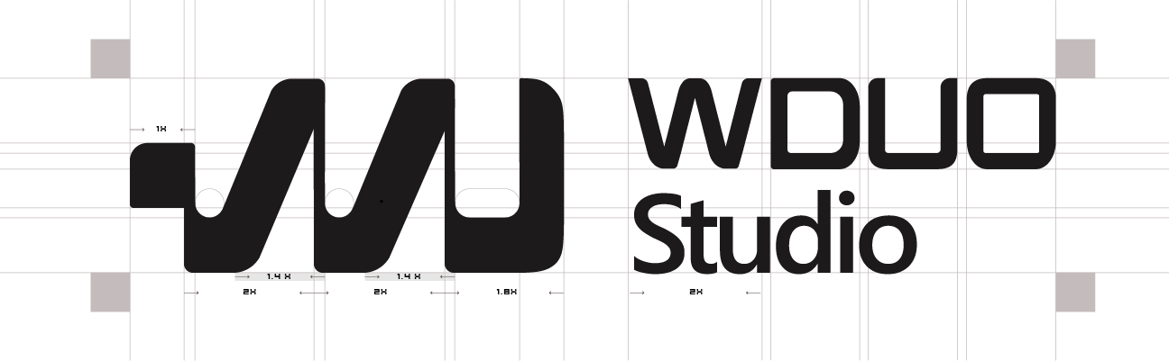 WDUO Studio logo design study