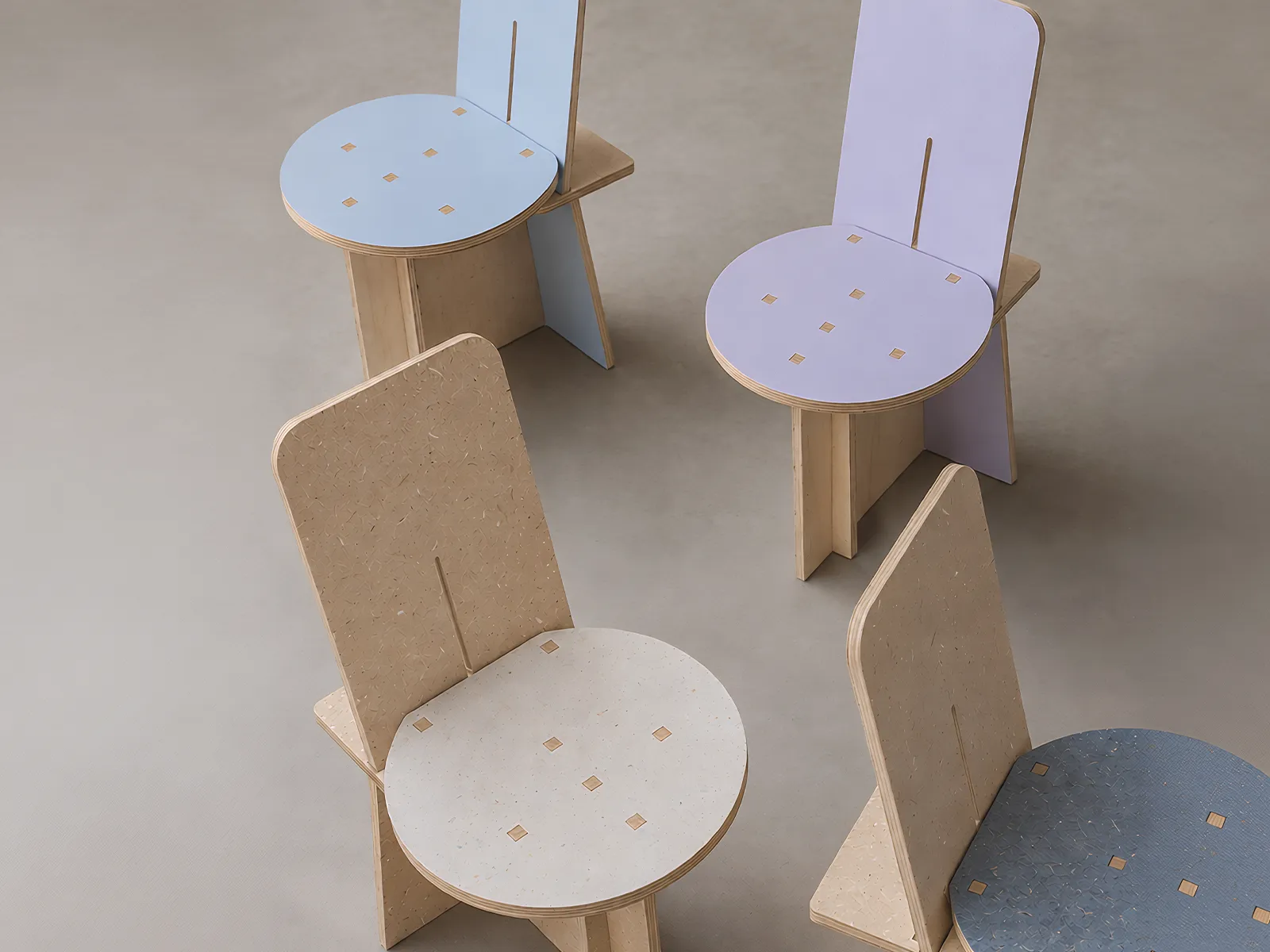 The Throne chair collection viewed from above