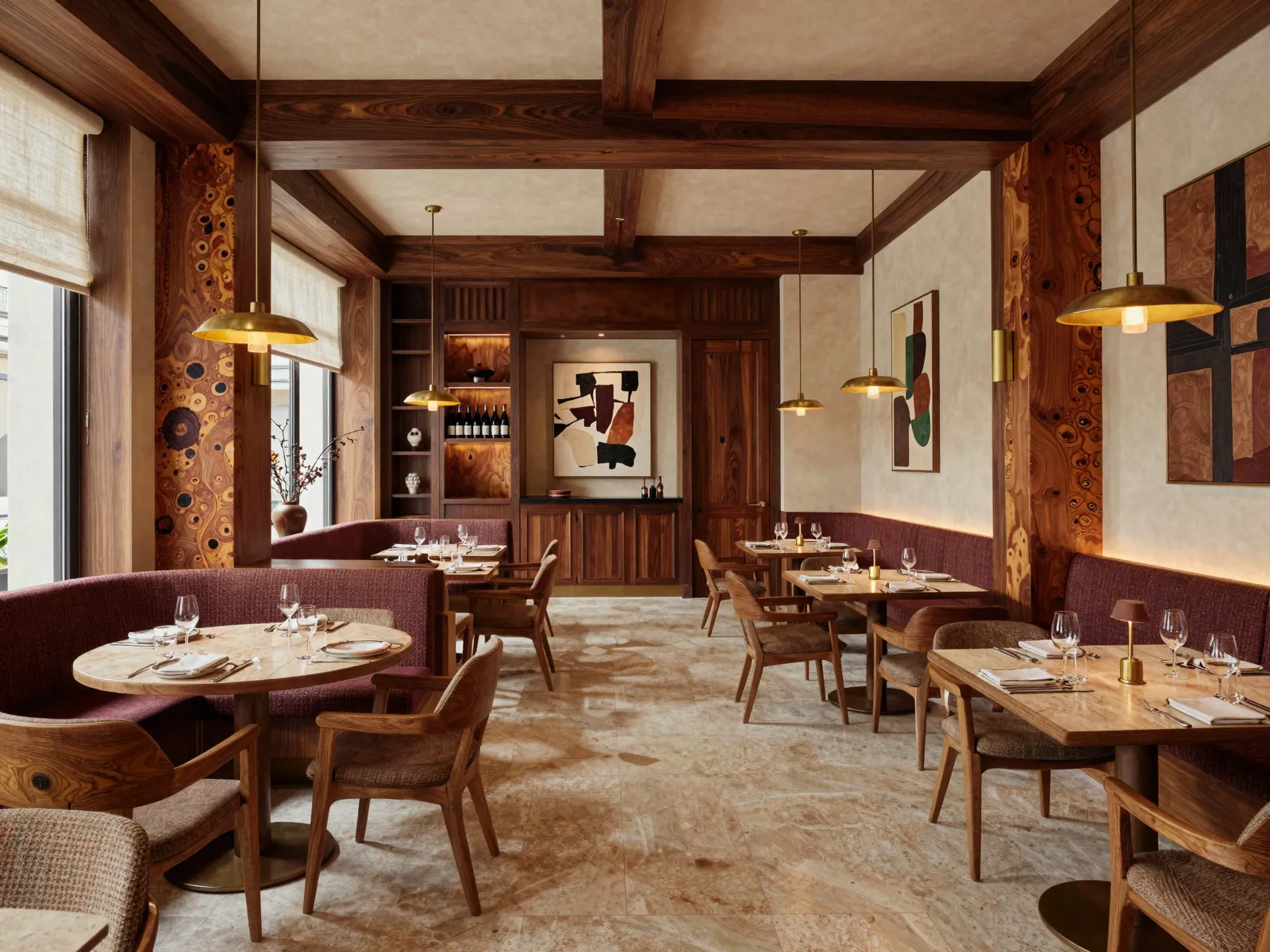 The Shamian House restaurant and shared sitting area